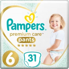 Pampers Подгузники-трусики Premium Care 15+ кг (размер 6) 31 шт