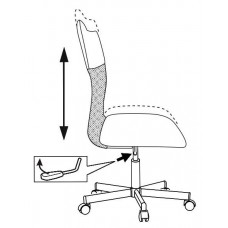 Кресло Бюрократ CH-1399/GREY спинка сетка серый сиденье серый искусственная кожа крестовина металл