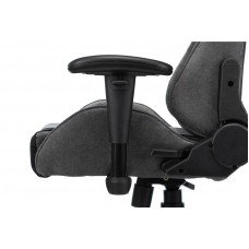 Кресло игровое Zombie VIKING X Fabric серый/черный с подголов. крестовина пластик
