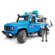 Внедорожник Bruder Land Rover Defender Station Wagon Полицейская с фигуркой (02-597)