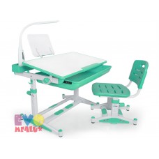 Комплект парта и стульчик Mealux BD-04 New XL (с лампой) green