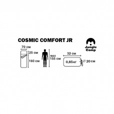 Спальник детский Jungle Camp Cosmic Comfort JR
