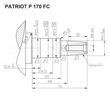 Двигатель 4-х тактный PATRIOT  P170FC