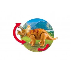 Игровой набор из серии Динозавры: Вражеский квадроцикл с трицератопсом (Playmobil, 9434pm)