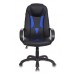 Кресло игровое Zombie VIKING-8/BL+BLUE черный/синий искусственная кожа