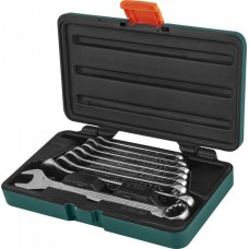 Набор ключей гаечных комбинированных с профилем SUPER TECH в кейсе, 8-19 мм, 8 предметов (W84108S)