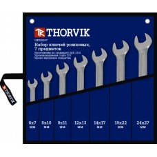 Набор рожковых ключей THORVIK OEWS007 6-27 мм, 7 предметов