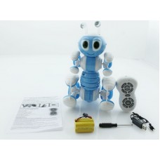 Радиоуправляемый робот-муравей трансформируемый, звук, свет, танцы (синий)