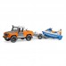 Набор техники Bruder Land Rover с водным мотоциклом 02-599 1:16, 78 см, оранжевый/голубой/серый
