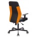 Кресло Бюрократ CH-606/BL+TW-96-1 черный/оранжевый искусст.кожа/ткань крестовина металл