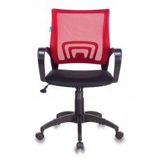 Кресло Бюрократ CH-695N/R/TW-11 спинка сетка красный TW-35N сиденье черный TW-11