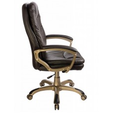 Кресло руководителя Бюрократ CH-868YAXSN/Coffee темно-коричневый искусственная кожа (пластик золото)