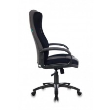 Кресло руководителя Бюрократ CH-879N/DG/F-C черный/серый (пластик темно-серый)