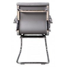 Кресло Бюрократ CH-993-Low-V/grey низкая спинка серый искусственная кожа