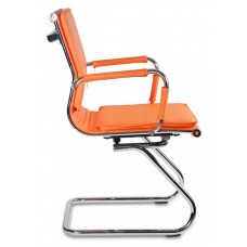 Кресло Бюрократ CH-993-Low-V/orange низкая спинка оранжевый искусственная кожа
