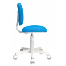Кресло детское Бюрократ CH-W204NX/BLUE голубой TW-55 (пластик белый)