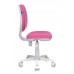 Кресло детское Бюрократ CH-W213/TW-13A розовый TW-13A (пластик белый)