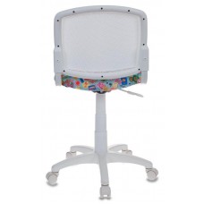 Кресло детское Бюрократ CH-W296/MARK-LB спинка сетка белый TW-15 сиденье голубой марки