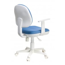 Кресло Бюрократ CH-W356AXSN/26-24 голубой 26-24 (пластик белый)