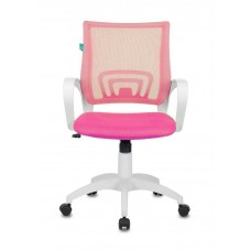 Кресло Бюрократ CH-W695N розовый TW-06A TW-13A (пластик белый)