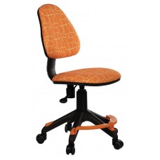 Кресло детское Бюрократ KD-4-F, GIRAFFE оранжевый жираф колеса оранжевый