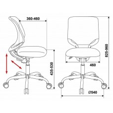 Кресло детское Бюрократ KD-7/ABSTRACT мультиколор сиденье мультиколор абстракция ABSTRACT сетка крестовина хром колеса серый (пластик серый)