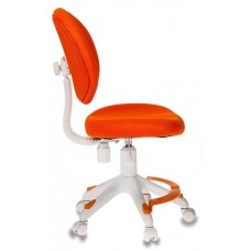 Кресло детское Бюрократ KD-W6-F, TW-96-1 оранжевый (пластик белый)