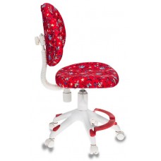Кресло детское Бюрократ KD-W6-F, ANCHOR-RD красный якоря (пластик белый)