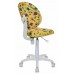 Кресло детское Бюрократ KD-W6/DINO-Y желтый динозаврики (пластик белый)