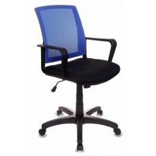 Кресло Бюрократ CH-498/BL/TW-11 спинка сетка синий сиденье черный TW-11