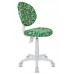 Кресло детское Бюрократ KD-W6/PENCIL-GN зеленый карандаши (пластик белый)