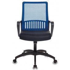 Кресло Бюрократ MC-201, BL, TW-11 спинка сетка синий TW-05 сиденье черный TW-11