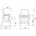 Кресло Бюрократ MC-209/DG/TW-11 спинка сетка серый TW-04 сиденье черный TW-11 сетка/ткань