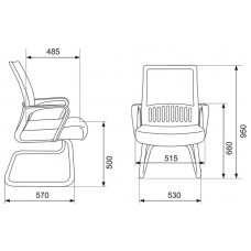 Кресло Бюрократ MC-209/SD/TW-11 спинка сетка салатовый TW-03A сиденье черный TW-11 сетка/ткань