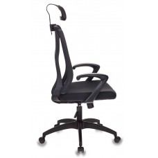 Кресло руководителя Бюрократ MC-411-H, 26-28 черный TW-01 сиденье черный 26-25 сетка, ткань