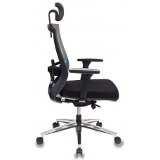 Кресло руководителя Бюрократ MC-815-H, LG, FB01 спинка сетка светло-серый сиденье черный крестовина алюминий