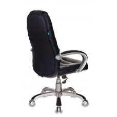 Кресло руководителя Бюрократ T-9903S/BLACK черный искусственная кожа (пластик серебро)