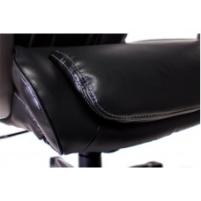 Кресло руководителя Бюрократ T-9914/BLACK черный рец.кожа/кожзам
