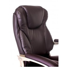 Кресло руководителя Бюрократ T-9916/BROWN коричневый рец.кожа/кожзам