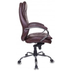 Кресло руководителя Бюрократ T-9950AXSN/Chocolate сиденье темно-коричневый кожа/кожзам крестовина металл