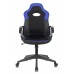 Кресло игровое Zombie VIKING-11/BL-BLUE черный/синий искусст.кожа/ткань