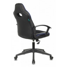 Кресло игровое Zombie VIKING-11/BL-BLUE черный/синий искусст.кожа/ткань