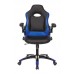 Кресло игровое Zombie VIKING-1N/BL-BLUE черный/синий искусственная кожа