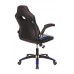 Кресло игровое Zombie VIKING-1N/BL-BLUE черный/синий искусственная кожа