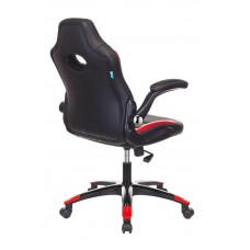 Кресло игровое Zombie VIKING-1N/BL-RED черный/красный искусственная кожа