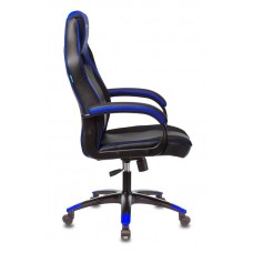 Кресло игровое Zombie VIKING 2 AERO BLUE черный/синий искусственная кожа
