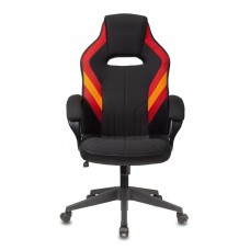 Кресло игровое Zombie VIKING 3 AERO RED черный/красный искусственная кожа