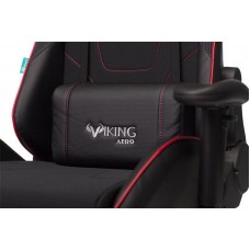 Кресло игровое Zombie VIKING 4 AERO RUS две подушки белый/синий/красный черный искусст.кожа/ткань