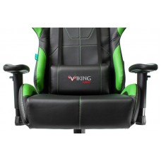Кресло игровое Zombie VIKING 5 AERO LGREEN черный/салатовый искусственная кожа