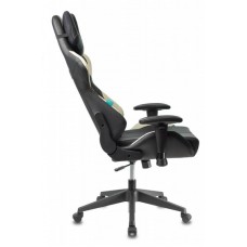 Кресло игровое Zombie VIKING 5 AERO WHITE черный/белый искусственная кожа